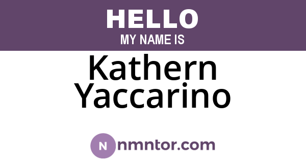 Kathern Yaccarino