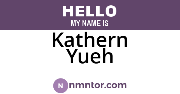 Kathern Yueh