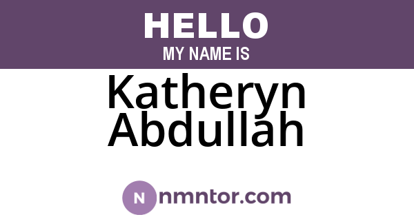 Katheryn Abdullah