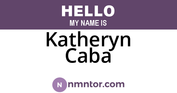 Katheryn Caba
