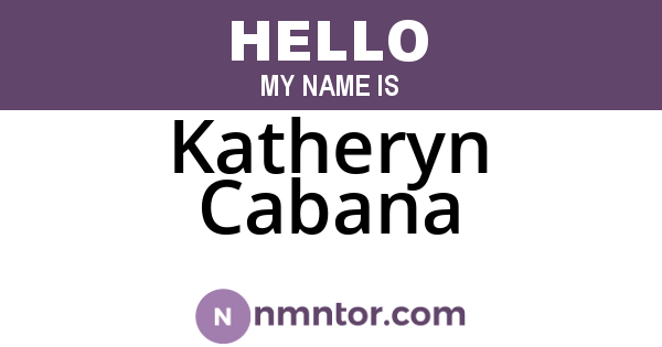 Katheryn Cabana