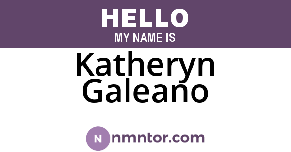 Katheryn Galeano