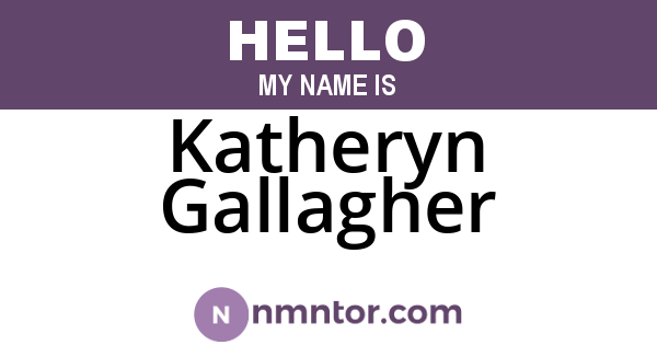 Katheryn Gallagher