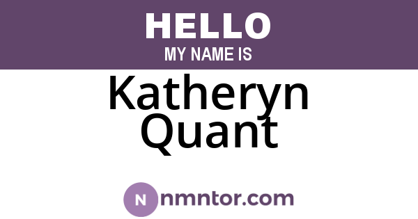 Katheryn Quant