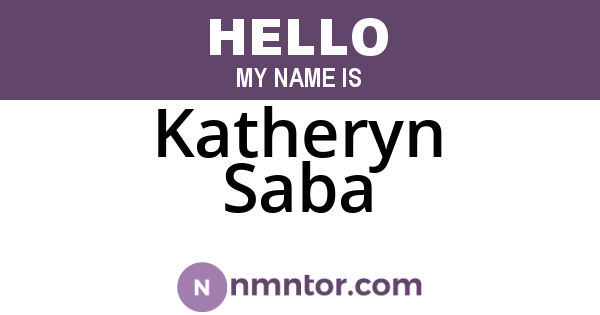Katheryn Saba