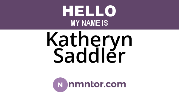 Katheryn Saddler