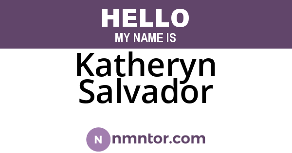 Katheryn Salvador