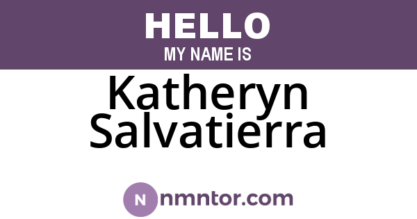 Katheryn Salvatierra