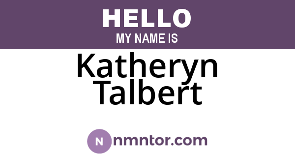 Katheryn Talbert
