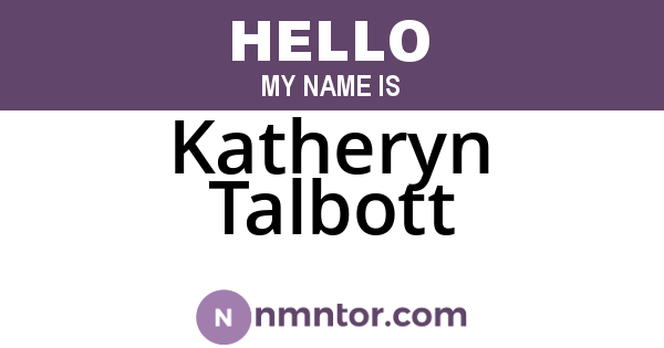 Katheryn Talbott