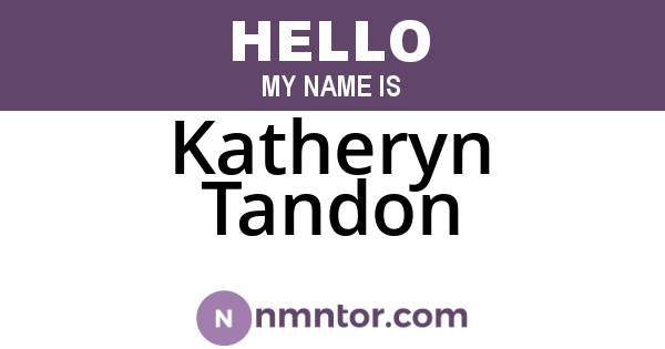 Katheryn Tandon
