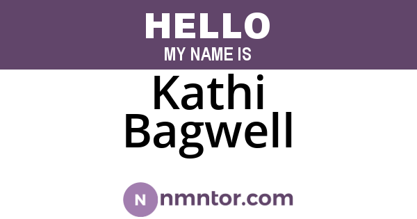 Kathi Bagwell