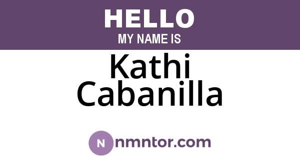 Kathi Cabanilla