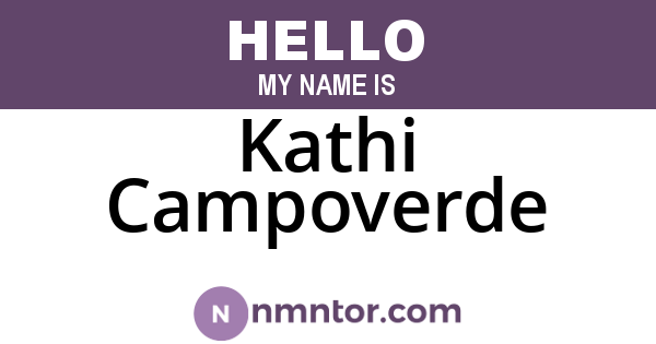 Kathi Campoverde