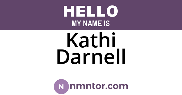 Kathi Darnell