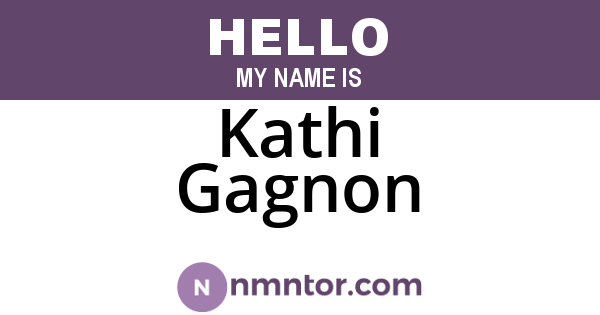 Kathi Gagnon