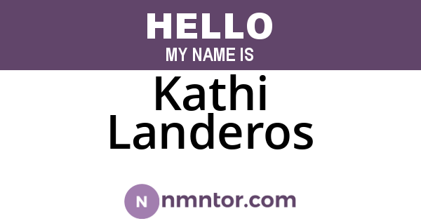 Kathi Landeros