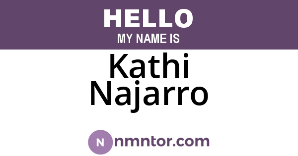 Kathi Najarro