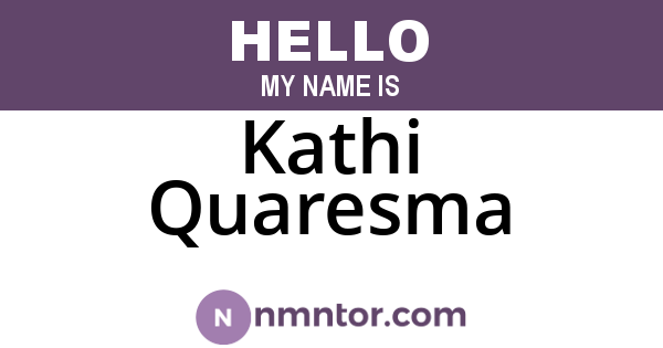 Kathi Quaresma