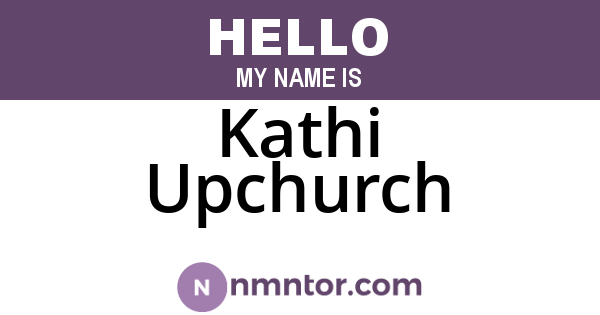 Kathi Upchurch