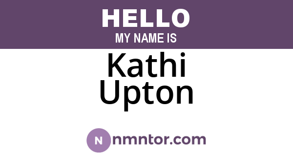Kathi Upton