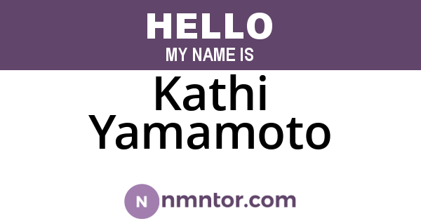 Kathi Yamamoto