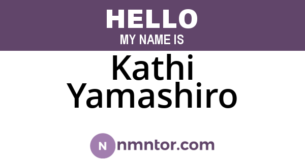 Kathi Yamashiro