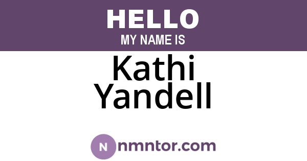 Kathi Yandell