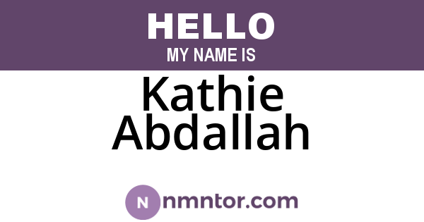 Kathie Abdallah