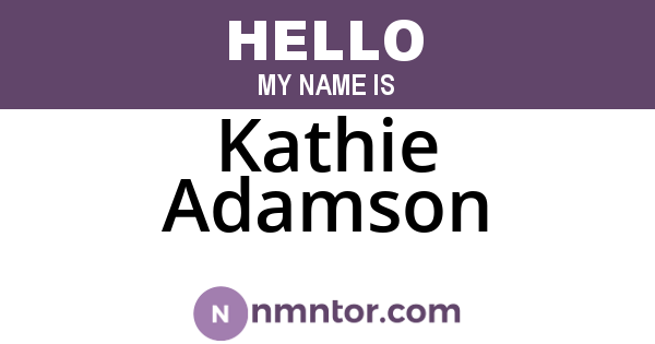 Kathie Adamson