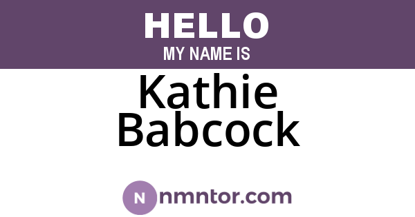 Kathie Babcock