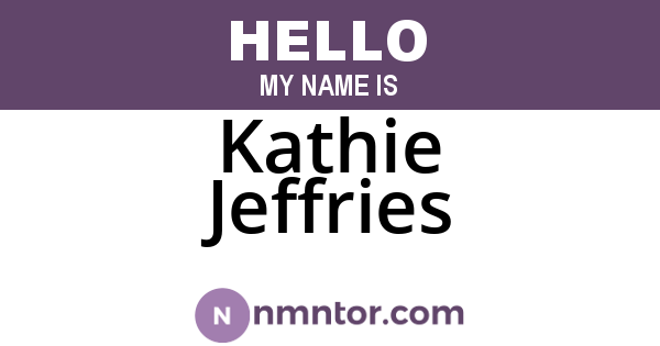 Kathie Jeffries