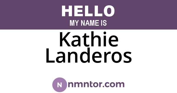 Kathie Landeros