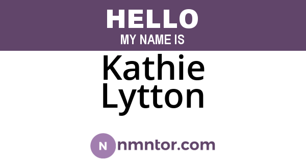 Kathie Lytton