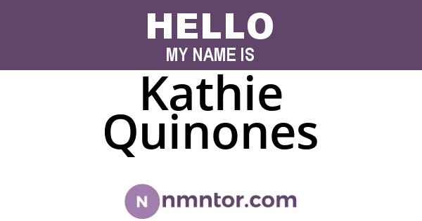 Kathie Quinones