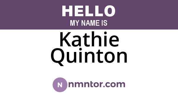 Kathie Quinton
