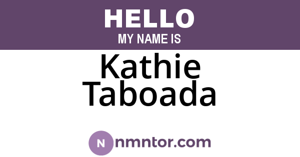 Kathie Taboada