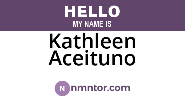 Kathleen Aceituno