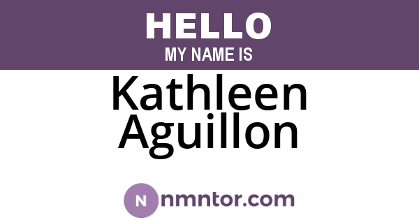 Kathleen Aguillon