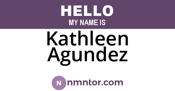 Kathleen Agundez