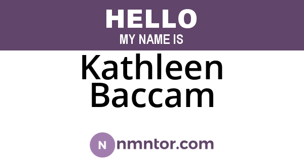Kathleen Baccam