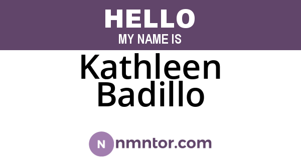 Kathleen Badillo