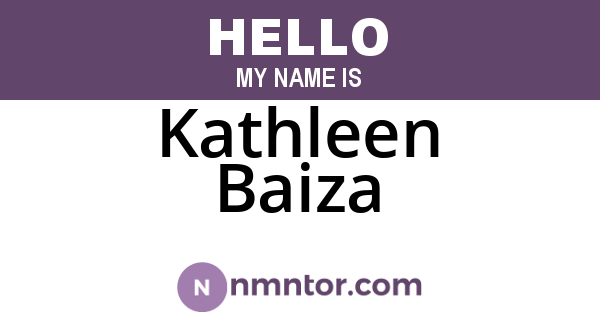 Kathleen Baiza