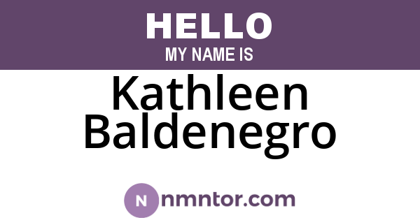 Kathleen Baldenegro