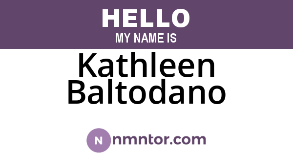 Kathleen Baltodano