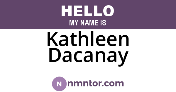 Kathleen Dacanay