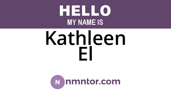 Kathleen El