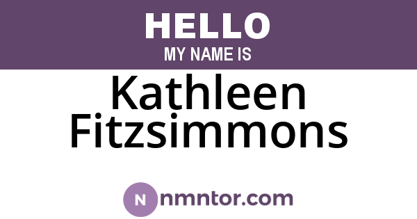 Kathleen Fitzsimmons