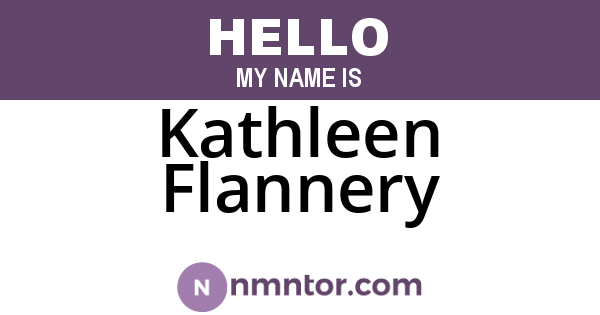 Kathleen Flannery