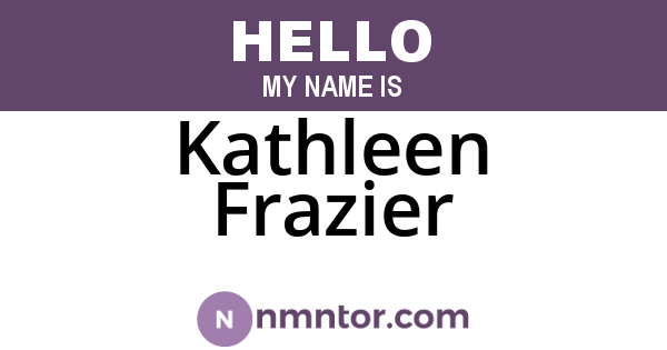 Kathleen Frazier